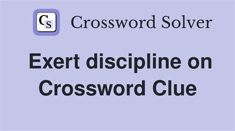 crossword clue discipline|More.